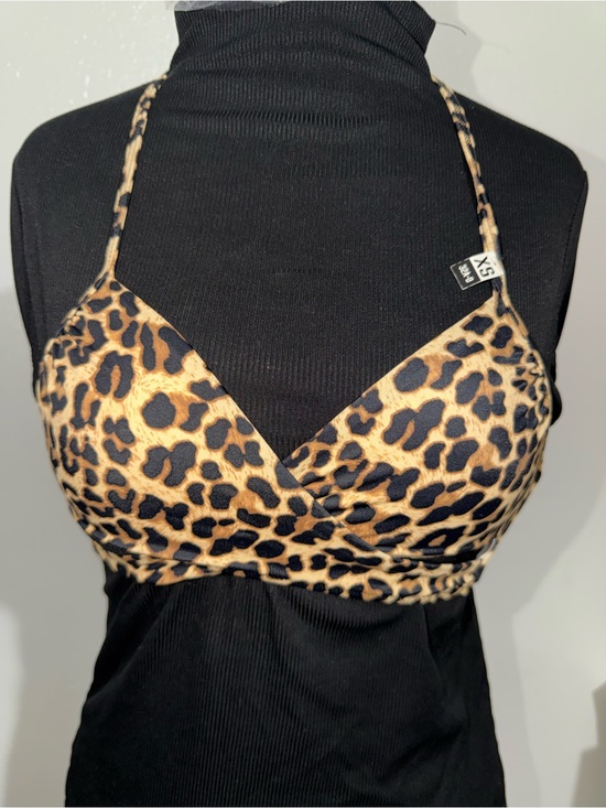 Victoria's Secret Other - Victoria's Secret PINK Leopard Print Bikini Top - Black & Brown